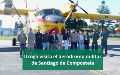 Ucoga visita el aeródromo militar de Santiago de Compostela