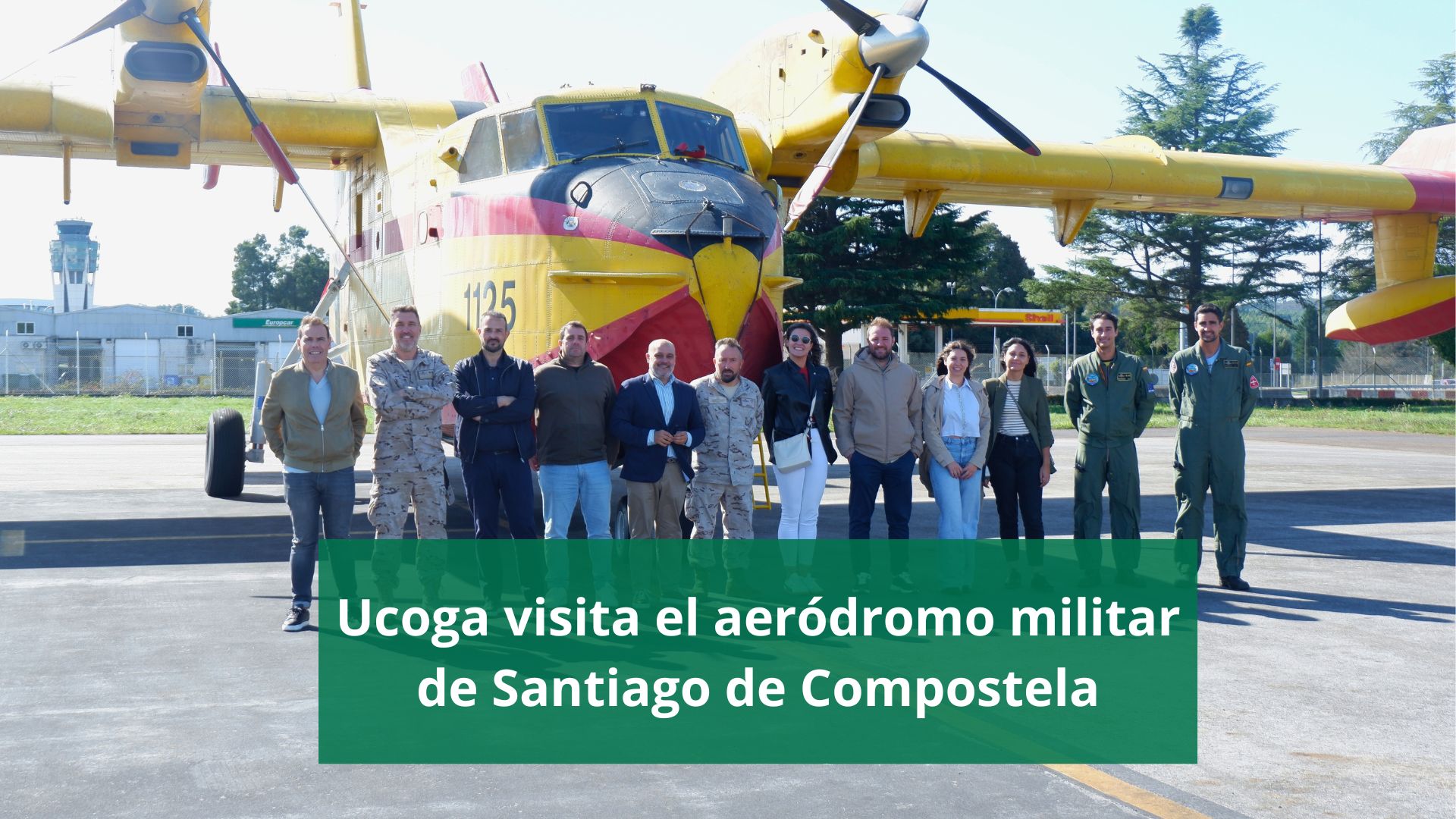 Ucoga visita el aeródromo militar de Santiago de Compostela
