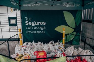 Alimentos recaudados en el Torneo de padel Ucoga Alimentos recaudados torneo padel Ucoga