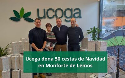 Ucoga impulsa una iniciativa solidaria en Monforte con la donación de 50 cestas navideñas